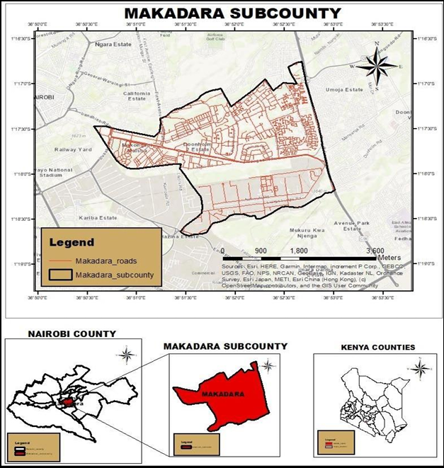 Mkadara Schools Map