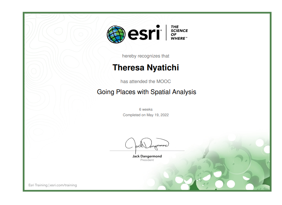 Going Places with Spatial Analysis